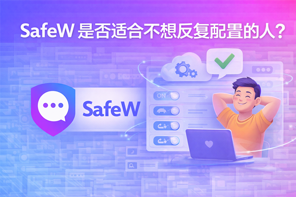 SafeW 是否适合不想反复配置的人？