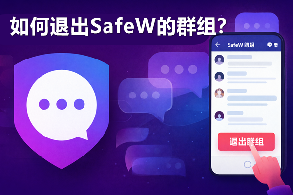 如何退出SafeW的群组？